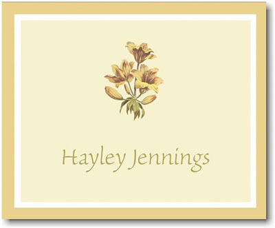 SCB CC 10 - Calling Cards by Stacy Claire Boyd - Lovely Lilies SCB CC 10 - Calling Cards by Stacy Claire Boyd - Lovely Lilies