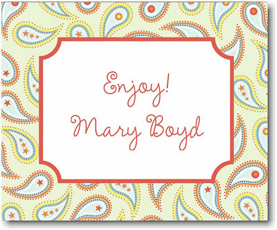 Stacy Claire Boyd Calling Cards - Ginger Paisley