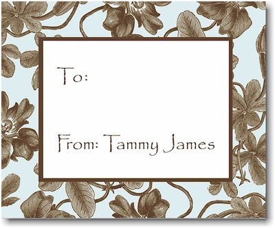 SCB CC 10 - Calling Cards by Stacy Claire Boyd - Baby Blue Botanical SCB CC 10 - Calling Cards by Stacy Claire Boyd - Baby Blue Botanical