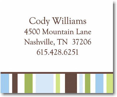 SCB CC 10 - Calling Cards by Stacy Claire Boyd - Country Club Stripe SCB CC 10 - Calling Cards by Stacy Claire Boyd - Country Club Stripe