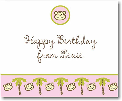 SCB CC 10 - Calling Cards by Stacy Claire Boyd - Monkeyin' Around