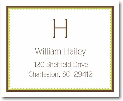 SCB CC 10 - Calling Cards by Stacy Claire Boyd - Brown Deckled Border SCB CC 10 - Calling Cards by Stacy Claire Boyd - Brown Deckled Border