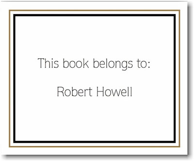 SCB CC 10 - Calling Cards by Stacy Claire Boyd - Brown Framed Border SCB CC 10 - Calling Cards by Stacy Claire Boyd - Brown Framed Border