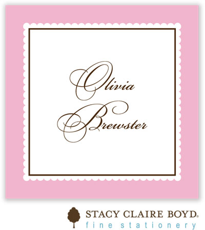 Stacy Claire Boyd Calling Cards - Perfect Gift - Pink