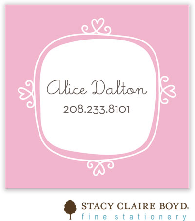 Stacy Claire Boyd Calling Cards - Le Cute - Pink