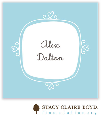 Stacy Claire Boyd Calling Cards - Le Cute - Blue