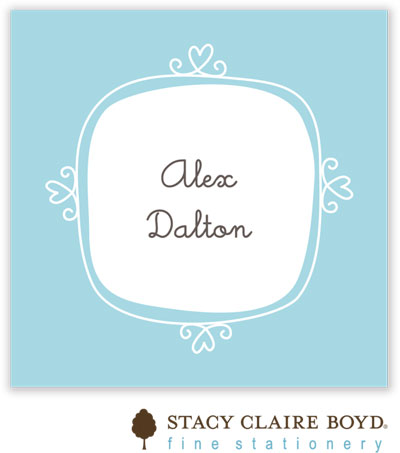 SCB CC 10 - Calling Cards by Stacy Claire Boyd - Le Cute - Blue