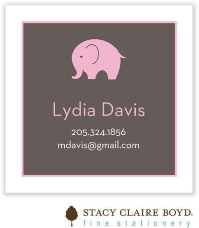 Stacy Claire Boyd Calling Cards - Big Love - Pink