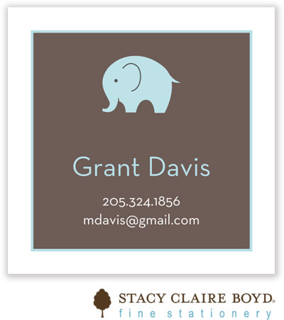 Stacy Claire Boyd Calling Cards - Big Love - Blue