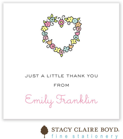 SCB CC 10 - Calling Cards by Stacy Claire Boyd - Floral Heart SCB CC 10 - Calling Cards by Stacy Claire Boyd - Floral Heart