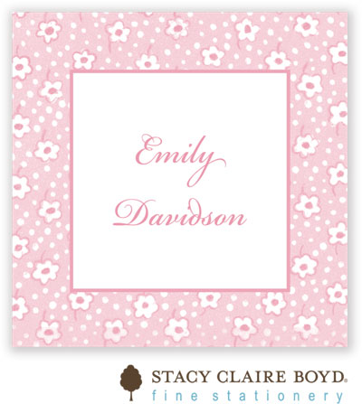 Stacy Claire Boyd Calling Cards - Pink Posey