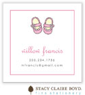 Stacy Claire Boyd Calling Cards - Baby Steps - Pink