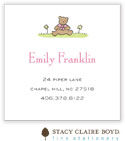 Stacy Claire Boyd Calling Cards - Teddy Bear - Pink