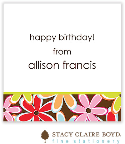 SCB CC 10 - Calling Cards by Stacy Claire Boyd - Flower Wow