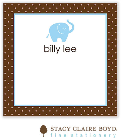 SCB CC 10 - Calling Cards by Stacy Claire Boyd - Blue Ele-Fun