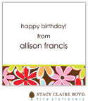 SCB CC 10 - Calling Cards by Stacy Claire Boyd - Flower Wow