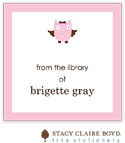 Stacy Claire Boyd Calling Cards - Whooos Party Pink