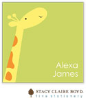 SCB CC 10 - Calling Cards by Stacy Claire Boyd - Party Giraffe Pink