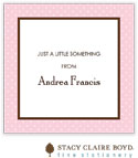 Stacy Claire Boyd Calling Cards - Eat Cake Pink
