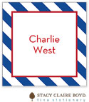 Stacy Claire Boyd Calling Cards - Rugby Striped Birthday