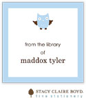 Stacy Claire Boyd Calling Cards - Whooos Party Blue