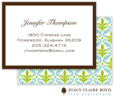 SCB CC 10 - Calling Cards by Stacy Claire Boyd - Arabesque