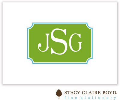 SCB CC 10 - Calling Cards by Stacy Claire Boyd - Sublime Border - Green SCB CC 10 - Calling Cards by Stacy Claire Boyd - Sublime Border - Green