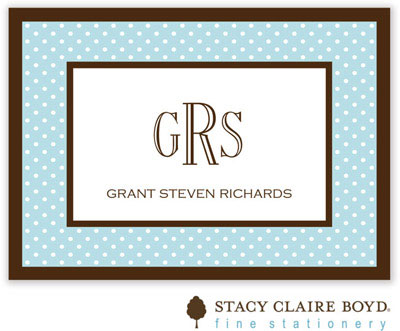 SCB CC 10 - Calling Cards by Stacy Claire Boyd - Swiss Dot - Aqua SCB CC 10 - Calling Cards by Stacy Claire Boyd - Swiss Dot - Aqua