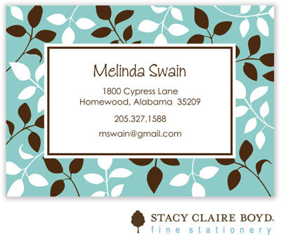 SCB CC 10 - Calling Cards by Stacy Claire Boyd - In The Breeze - Blue SCB CC 10 - Calling Cards by Stacy Claire Boyd - In The Breeze - Blue