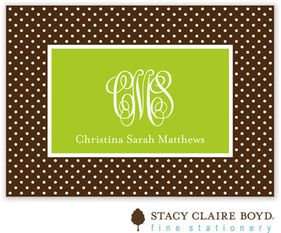 SCB CC 10 - Calling Cards by Stacy Claire Boyd - Light Bright - Chocolate