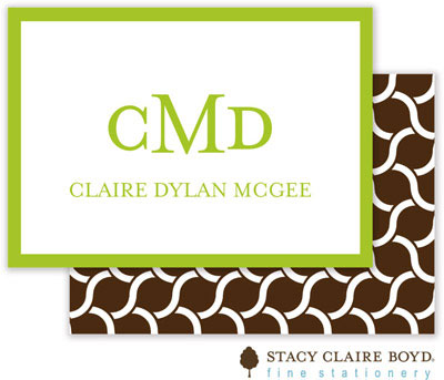 SCB CC 10 - Calling Cards by Stacy Claire Boyd - Serpentine - Brown SCB CC 10 - Calling Cards by Stacy Claire Boyd - Serpentine - Brown