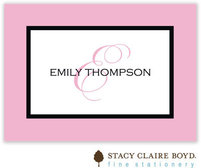 Stacy Claire Boyd Calling Cards - Simple Frame - Peony