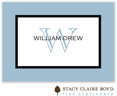 Stacy Claire Boyd Calling Cards - Simple Frame - Slate