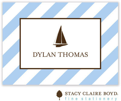 Stacy Claire Boyd Calling Cards - Necktie - Blue
