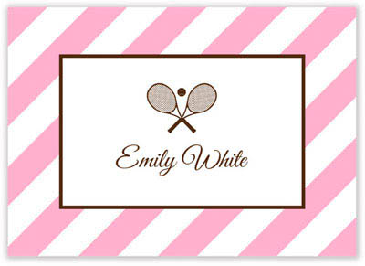 SCB CC 10 - Calling Cards by Stacy Claire Boyd - Necktie - Pink SCB CC 10 - Calling Cards by Stacy Claire Boyd - Necktie - Pink