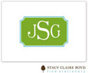 SCB CC 10 - Calling Cards by Stacy Claire Boyd - Sublime Border - Green