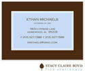 Stacy Claire Boyd Calling Cards - Classic Statement - Blue