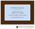 SCB CC 10 - Calling Cards by Stacy Claire Boyd - Classic Statement - Blue