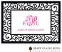 Stacy Claire Boyd Calling Cards - Dancing Vine - Black