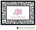SCB CC 10 - Calling Cards by Stacy Claire Boyd - Dancing Vine - Black