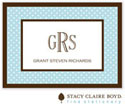 SCB CC 10 - Calling Cards by Stacy Claire Boyd - Swiss Dot - Aqua