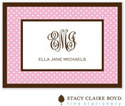 Stacy Claire Boyd Calling Cards - Swiss Dot - Pink