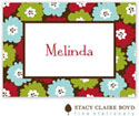 SCB CC 10 - Calling Cards by Stacy Claire Boyd - Flower Pop