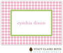 Stacy Claire Boyd Calling Cards - Gleeful Gingham - Pink