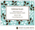 SCB CC 10 - Calling Cards by Stacy Claire Boyd - In The Breeze - Blue