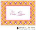 Stacy Claire Boyd Calling Cards - Lattice Bloom - Orange