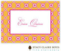 SCB CC 10 - Calling Cards by Stacy Claire Boyd - Lattice Bloom - Orange
