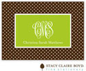 SCB CC 10 - Calling Cards by Stacy Claire Boyd - Light Bright - Chocolate