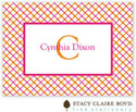 SCB CC 10 - Calling Cards by Stacy Claire Boyd - Mad for Plaid - Citrus