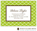 Stacy Claire Boyd Calling Cards - Mermaid - Green